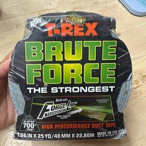 T-Rex Brute Force Strongest High Performance Duct Tape 1.88" x 25 Yards New